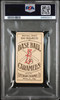 1909 American Caramel E90-1 Red Dooin Backstamp PSA 1(MK) back of card