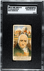 1888 W. Duke Sons & Co. Benjamin West Great Americans SGC Authentic front of card