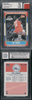 1986 Fleer Roy Hinson Game Used Patch #46 Jersey Fusion BGS Auto 10 front and back of card