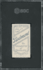 1910 T206 Moose McCormick Piedmont 350 SGC 3.5 back of card