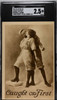 1912 PC798-33 Caught On First Baseball Lovers SGC 2.5 front of card