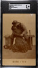 1910 Roth & Langley PC798-10 Score 1 To 1 Baseball Lovers SGC 1 front of card