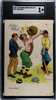 1908 F. Von Bardeleben PC798-63 Foul Ball Franklin Stamp #777 SGC 1 front of card