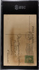 1910 Colonial Art Pub. Co. PC798-9 A Chance Play Baseball Lovers SGC Authentic back of card
