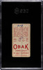 1911 Obak Cigarettes Coy Type 3 SGC 1 back of card