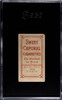 1910 T206 Harry Hinchman Sweet Caporal 350 SGC 2 back of card 1910 T206 Harry Hinchman Sweet Caporal 350 SGC 2 back of card