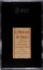 1909-11 T206 Harry Howell Hand At Waist SGC A back of card