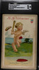 1913 A.M.P. Co. PC798-37 Take Your Base To My Valentine Cherub Series SGC 1 front of card