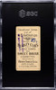 1909-11 Booker Tobacco Co. U.S. Missouri Backstamp U.S. Battleships SGC 1 back of card