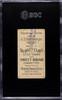 1909-11 Booker Tobacco Co. U.S.S Mississippi Backstamp U.S. Battleships SGC 1 back of card