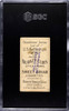 1909-11 Booker Tobacco Co. U.S. Georgia Backstamp U.S. Battleships SGC 1 back of card