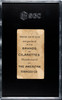 1900s T412 Military Uniforms Mexico Infantry American Tobacco Co. Back SGC 1 back of card