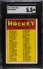 1971-72 O-Pee-Chee Checklist #264 Checklist SGC 5.5 front of card