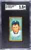 1911 T205 Edward Barger Piedmont Full 'B' On Cap Factory No. 25 Brooklyn SGC 1.5 front of card