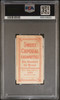 1909-11 T206 Oscar Stanage Piedmont 350 Factory No. 25 Detroit PSA Authentic back of card