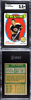 1971-72 Topps John McKenzie #82 Boston Bruins SGC 5.5 front and back of card