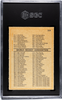 1972-73 O-Pee-Chee Checklist #334 SGC 6 back of card