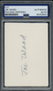 Cut Auto Joe Wood Boston Red Sox In Person Autograph PSA Authentic 653 front of cut autograph