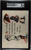 1912 H.W.P. Co. PC798-23 Gee Her Dad Must Have Been a Baseball Pitcher Cobb X. Shinn Series SGC 1 front of card