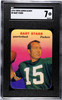 1970 Topps Bart Starr #9 Super Glossy Green Bay Packers HOF SGC 7 front of card