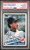 1985 Topps Rickey Henderon #49T Traded New York Yankees HOF On-Card Autograph PSA 8 Auto 6 front of card