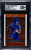2024 Leaf Ashton Jeanty #LB-1 Leaf Base Orange Shimmer Promo 235/299 Las Vegas Raiders RC SGC 10 front of card