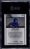 2024 Leaf Ashton Jeanty #LB-1 Leaf Base Orange Shimmer Promo 235/299 Las Vegas Raiders RC SGC 10 back of card