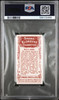 1908 Edwards, Ringer & Bigg Bull-Dog #3 Dog Series Factory No. Klondyke Back PSA 4 back of card