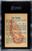 1960-61 Parkhurst Len Lunde #35 Detroit Red Wings SGC 7 back of card