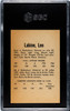 1962-63 Parkhurst Leo Labine #26 Detroit Red Wings SGC 6 back of card