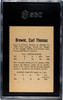 1962-63 Parkhurst Carl Brewer #8 Toronto Maple Leafs SGC 7.5 back of card