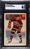 1954-55 Parkhurst Fred Sasakamoose #82 Chicago Blackhawks RC SGC 6 front of card