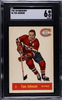 1957-58 Parkhurst Tom Johnson #6 Montreal Canadiens HOF SGC 6 front of card 1957-58 Parkhurst Tom Johnson #6 Montreal Canadiens HOF SGC 6 front of card