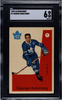 1959-60 Parkhurst George Armstrong #7 Toronto Maple Leafs HOF SGC 6 front of card 1959-60 Parkhurst George Armstrong #7 Toronto Maple Leafs HOF SGC 6 front of card