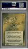1996 Skybox Premium Brett Favre #5 MVP Leather Green Bay Packers HOF PSA 7 back of card 1996 Skybox Premium Brett Favre #5 MVP Leather Green Bay Packers HOF PSA 7 back of card