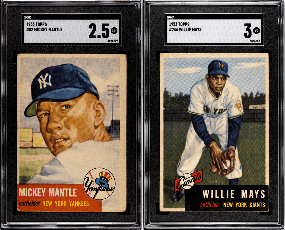 Results from our 8th 1953 Topps Complete Set Break