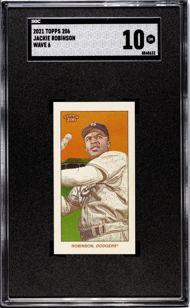 ボイプラ2 アーカイブ展　ラキドロ　スペシャルプラネットカード　チャンジアハオ SGC 10 2021 Topps 206 Jackie Robinson Wave 6 Brooklyn Dodgers HOF
