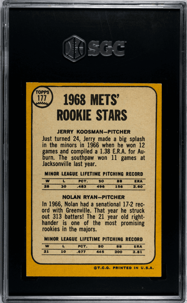 1968 Topps Nolan Ryan Rookie Card: A Closer Look