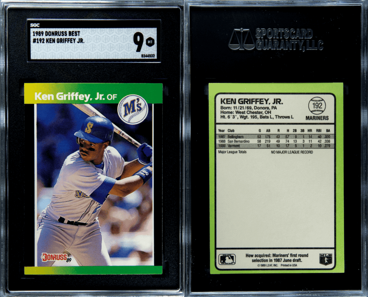 Ken Griffey Jr. 1991 Donruss All Star Card 49 Seattle 