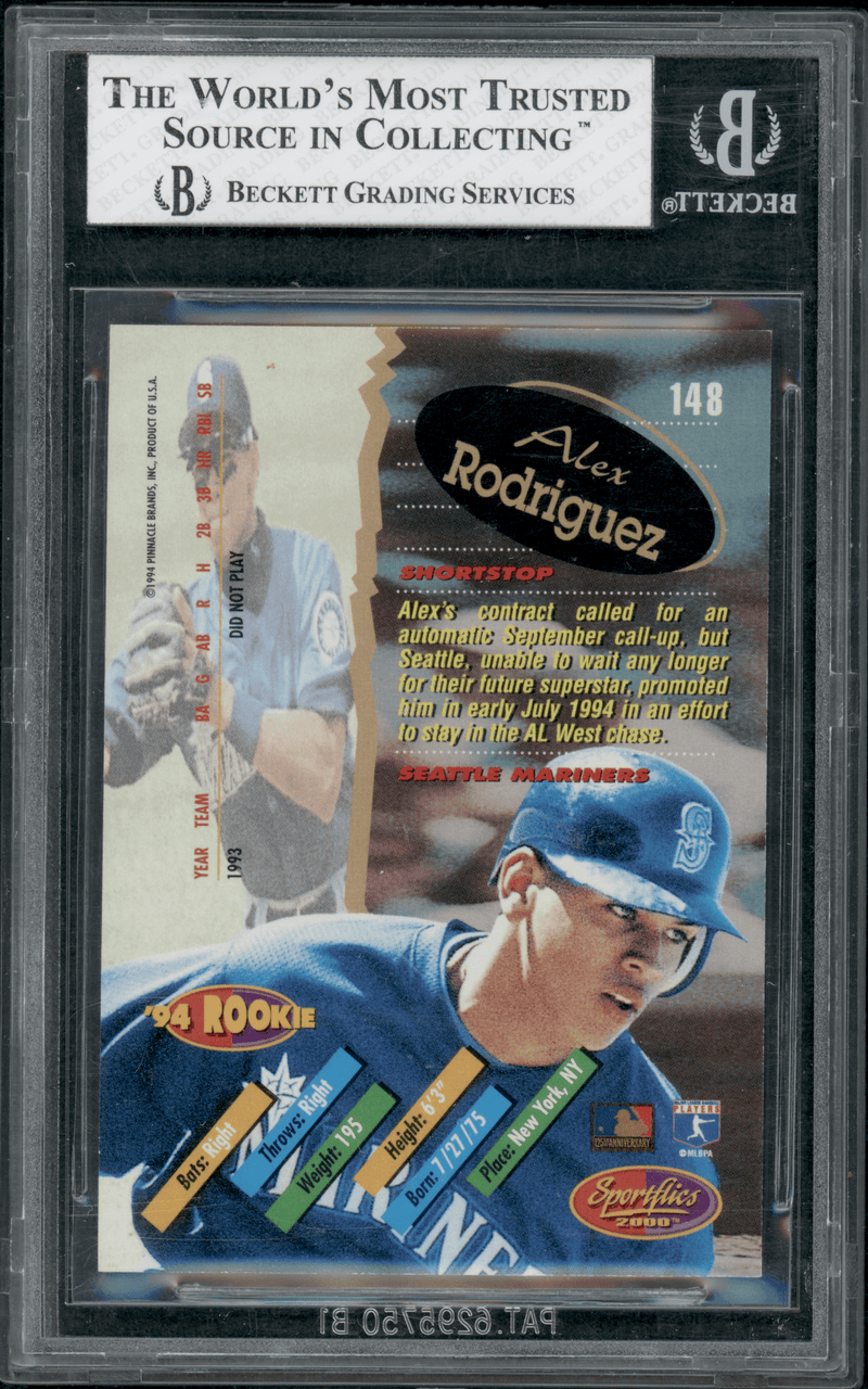 Alex Rodriguez 1994 Bowman Card All Star Baseball Card 