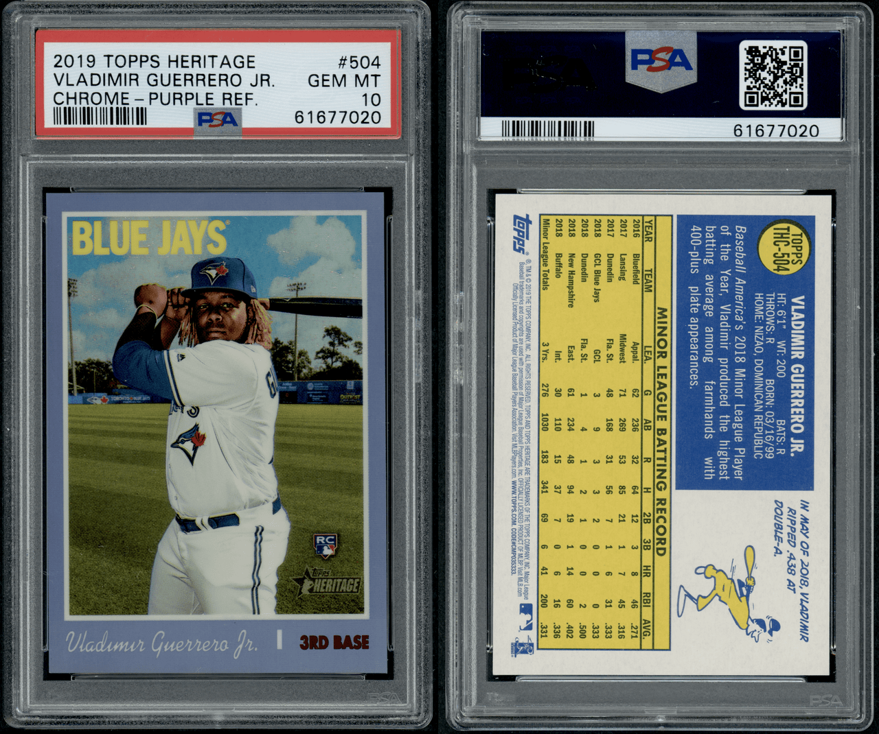 On-Card Auto # to 10 - Vladimir Guerrero Jr. - MLB TOPPS NOW