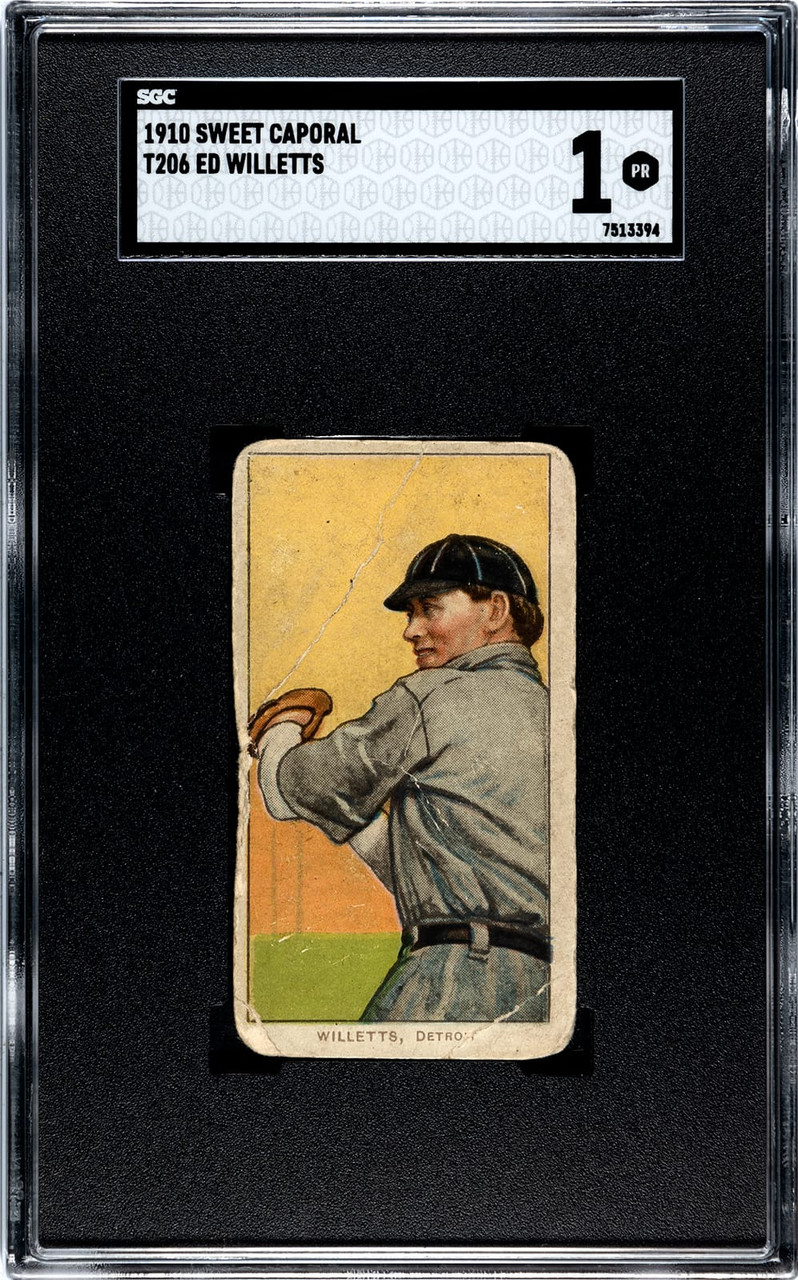1910 T206 Ed Willetts Sweet Caporal 350 SGC 1