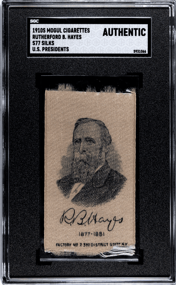1910 Mogul Cigarettes S77 Silks Rutherford B. Hayes SGC A