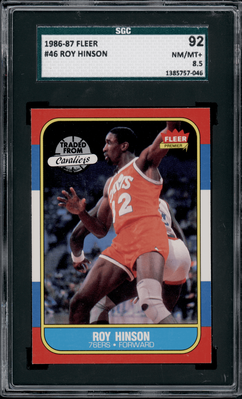 SGC 8.5 1986 Fleer Roy Hinson
