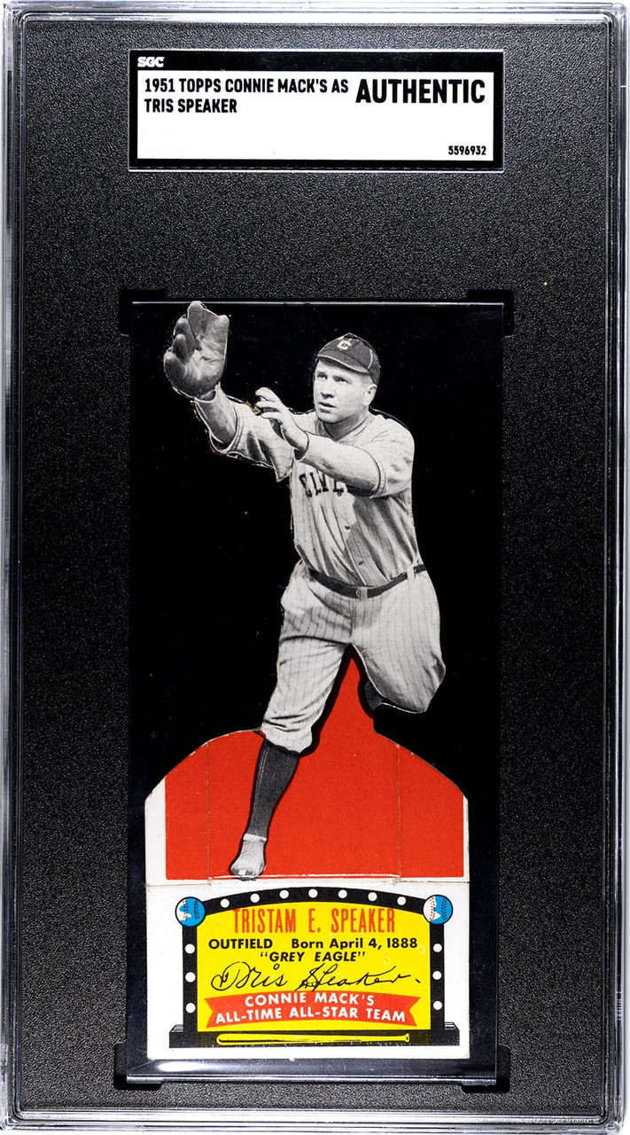 1951 Topps Tris Speaker Connie Mack's All-Time All-Star Team HOF SGC A