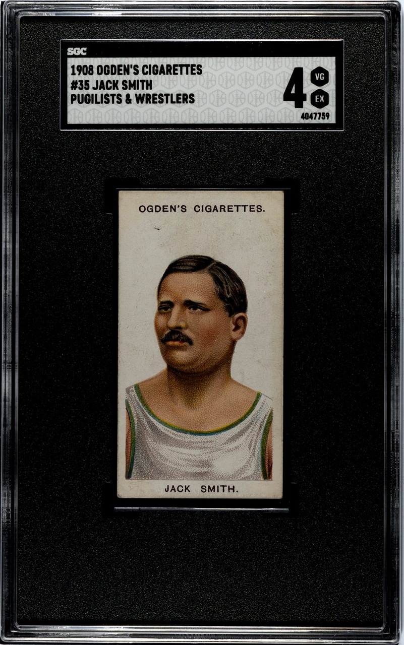 1908 Ogden's Cigarettes Jack Smith #35 Pugilists & Wrestlers SGC 4