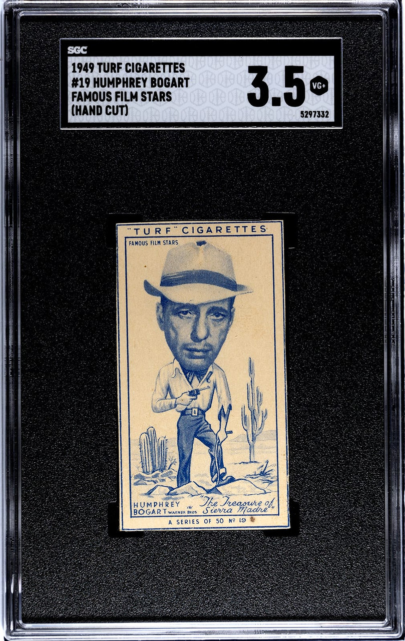 turf cigarettes 1949 Turf Cigarettes Humphrey Bogart Hand Cut #19 Famous Film Stars SGC 3.5 turf cigarettes 1949 Turf Cigarettes Humphrey Bogart Hand Cut #19 Famous Film Stars SGC 3.5