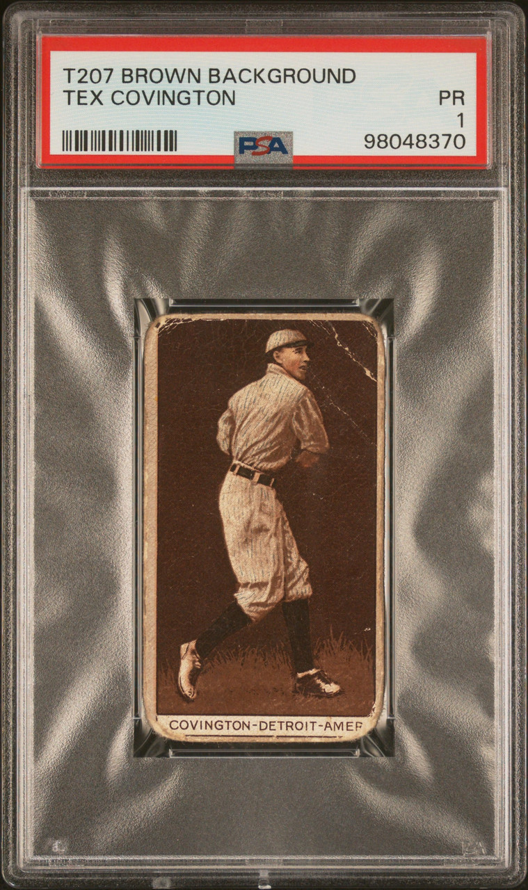 yページ PSA 1 1912 T207 Tex Covington