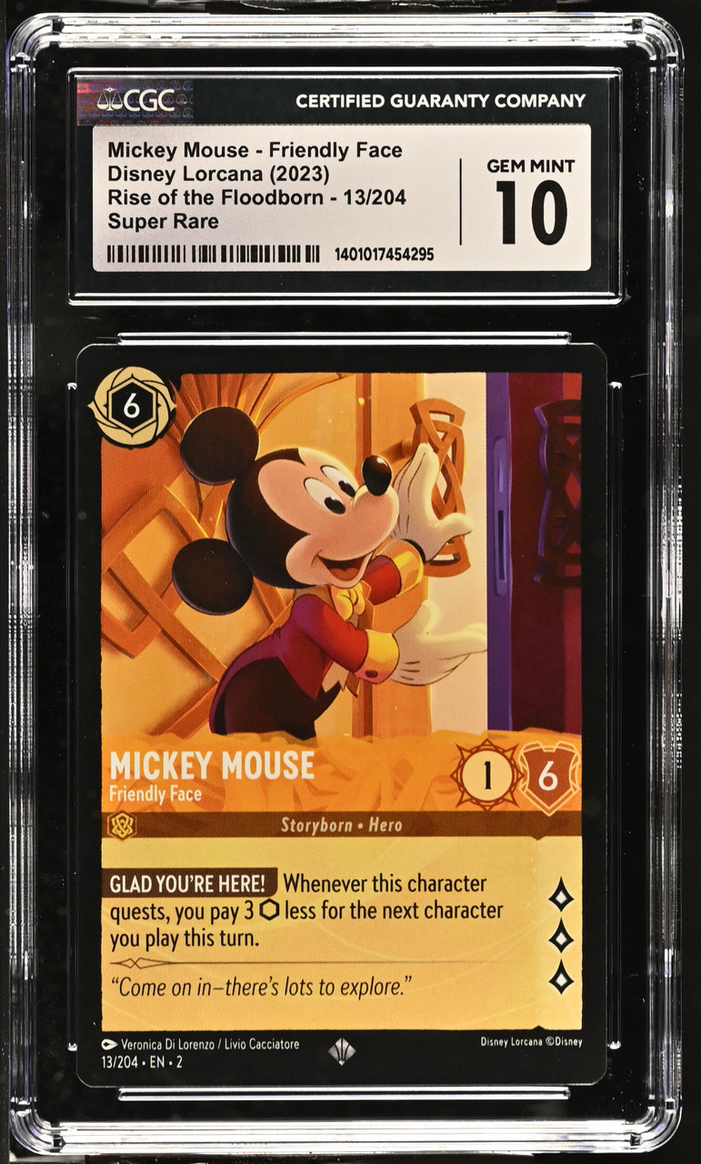 CGC 10 2023 Disney Lorcana Mickey Mouse #13/204 Rise of the
