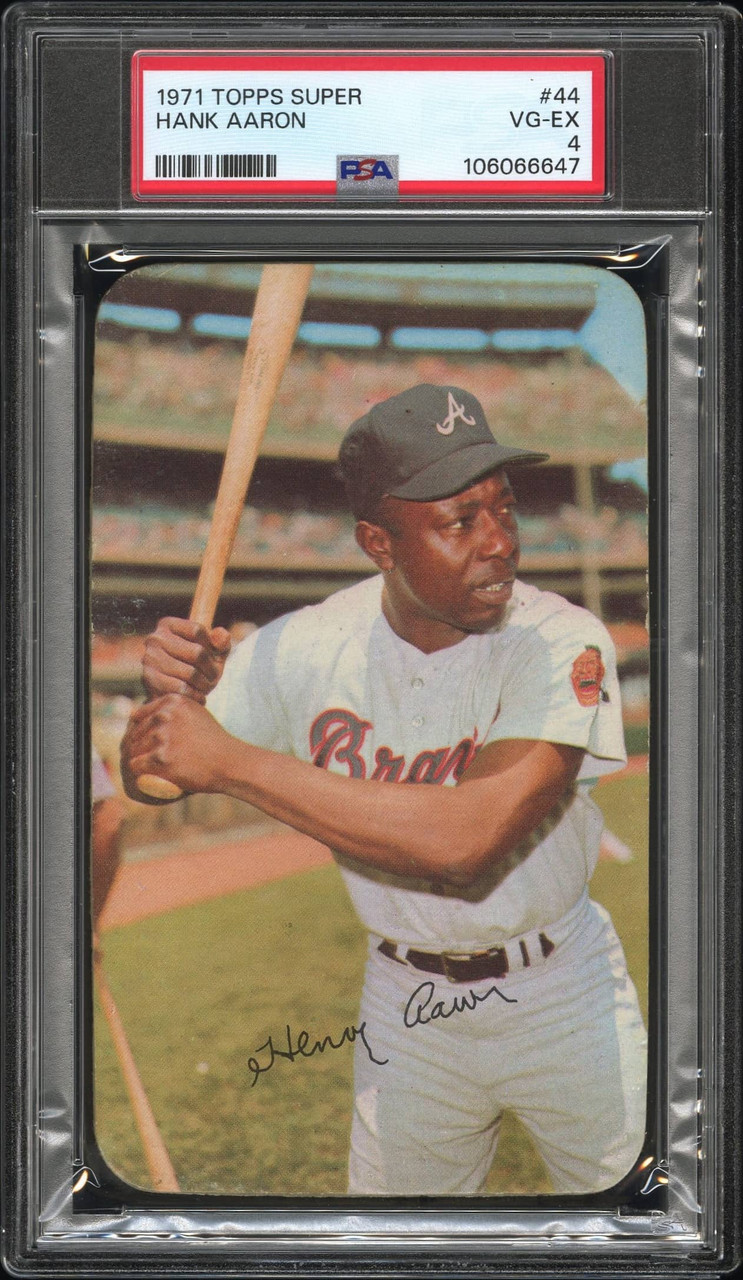PSA 4 1971 Topps Super Hank Aaron #44 Atlanta Braves HOF